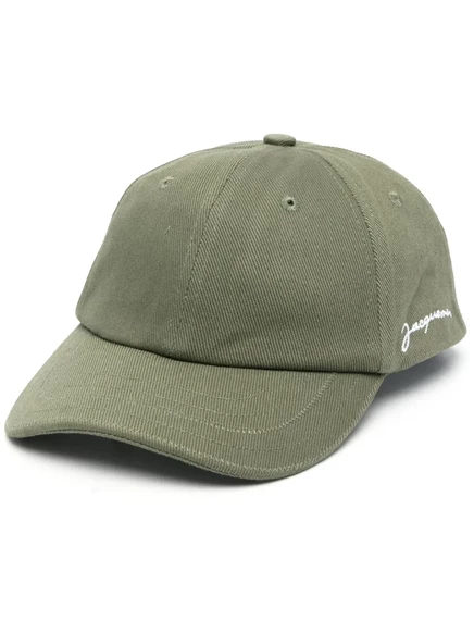 Кепка Jacquemus Casquette с вышитым логотипом, хаки