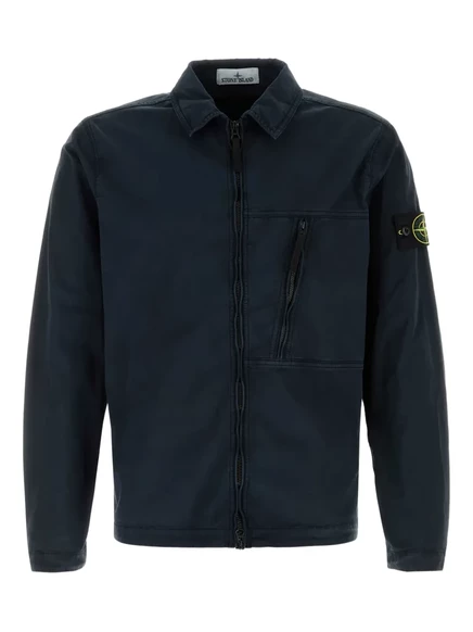 Куртка с карманом на молнии Stone Island blue