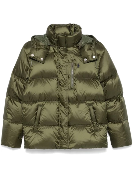 Стеганый пуховик Polo Ralph Lauren green