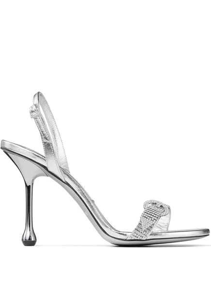 Женские босоножки Jimmy Choo Tabatha, серебристые
