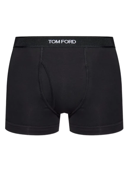 Мужские боксеры Tom Ford, 2 шт., с логотипом на поясе, черные/зеленые