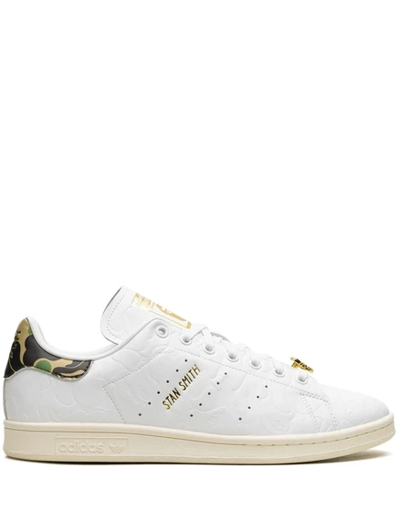 Унисекс кроссовки Adidas x BAPE Stan Smith 30th Anniversary, белые