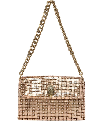 Сумка через плечо с цветочной цепочкой Kurt Geiger London small Party gold