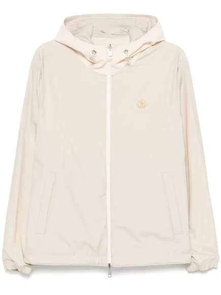 Двусторонняя флисовая куртка Moncler с капюшоном  neutrals