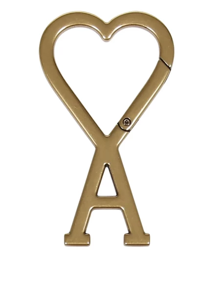 Брелок AMI Paris Ami de Coeur с карабином, золотой