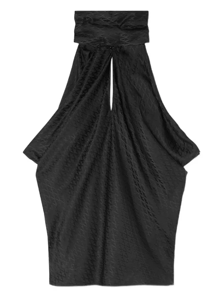 Текстурированный топ с завязкой на шее от Versace black