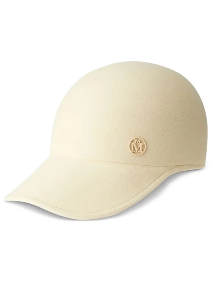 Кепка Maison Michel Tiger из шерсти, бежевая