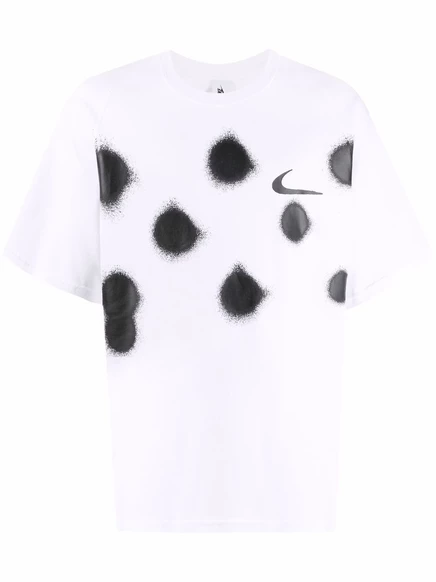 Хлопковая футболка Nike X Off-White ISS из белого хлопка white