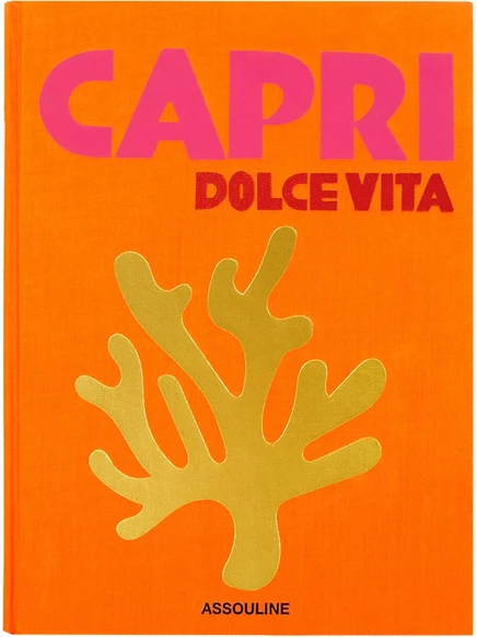 Книга Assouline Capri Dolce Vita, оранжевая