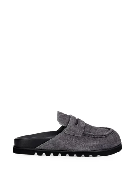 Женские мюли Naked Wolfe Cord из замши, серые