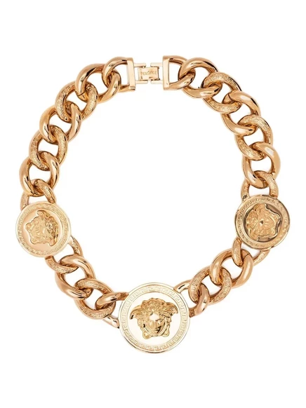 Женское ожерелье Versace Medusa цепочка, золотистое