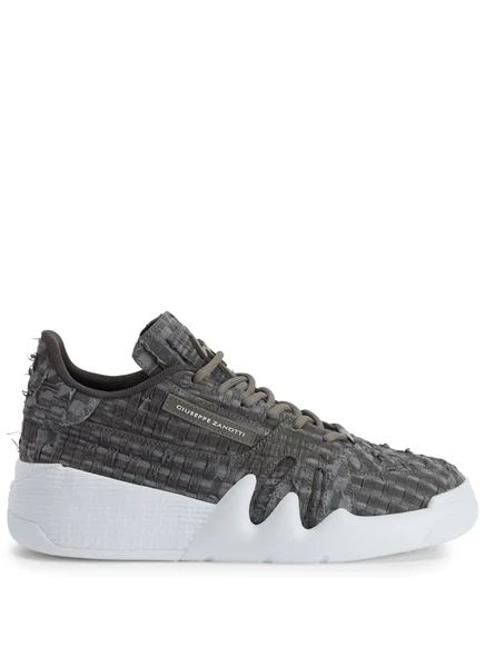 Кроссовки Giuseppe Zanotti Talon interwoven grey