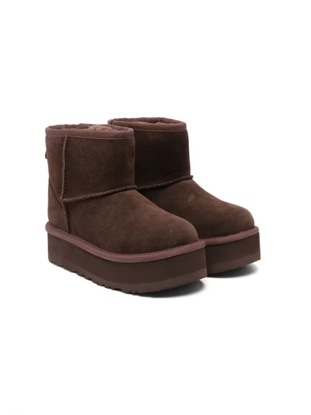 Ботинки для девочек UGG Kids Classic Mini II замшевые, коричневые
