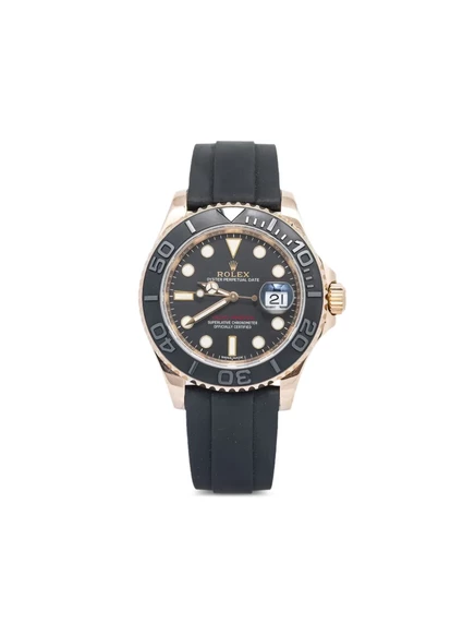 Мужские часы Rolex Yacht‑Master 40 мм розовое золото, черный