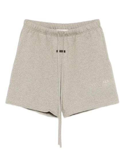Мужские шорты Fear Of God Essentials с логотипом, серые