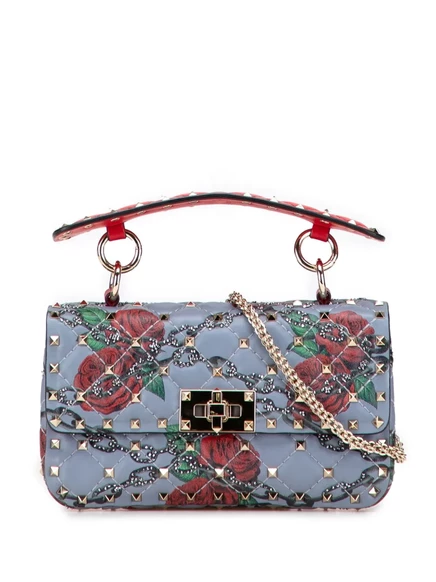 Женская сумка Valentino Garavani Rockstud Spike, синяя
