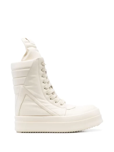 Мужские высокие кроссовки Rick Owens Mega Geobasket, экрю