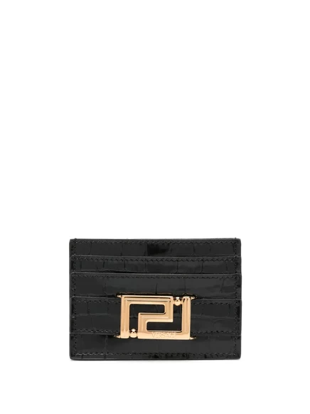 Женский кардхолдер Versace Greca Goddess, черный/золотой