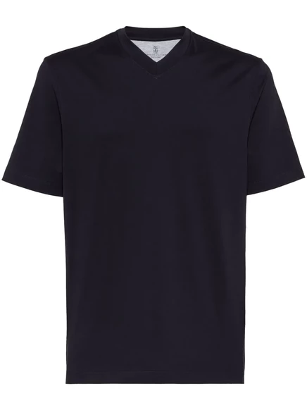 Мужская футболка Brunello Cucinelli, черная