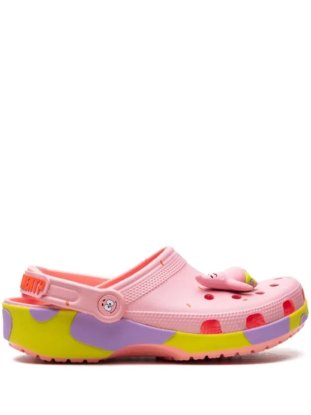 Сабо Crocs x SpongeBob Classic, светло-розовые с принтом