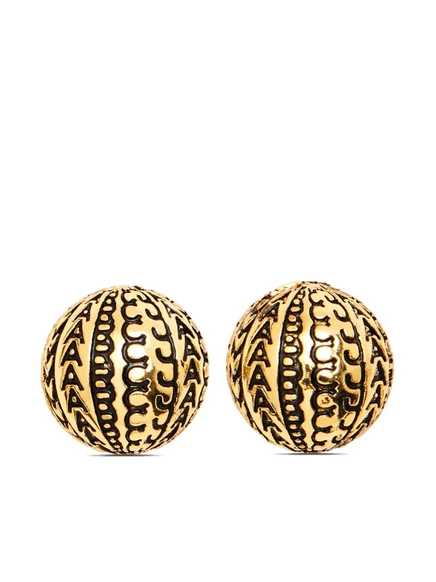 Серьги Marc Jacobs The Monogram Stud, золотистые
