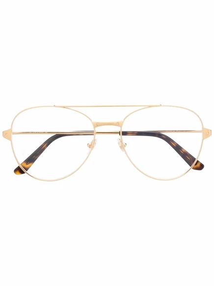 Женские очки Cartier Eyewear пилот, золотистые