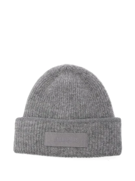 Унисекс шапка-бини Jacquemus Le Bonnet Gros Grain, серая