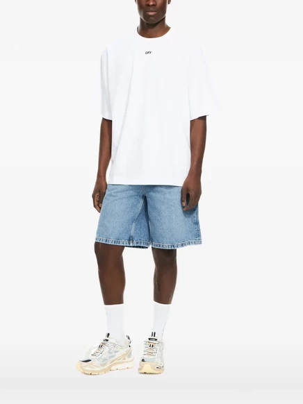 Мужская футболка Off-White 3D Spray Arrow из хлопка, белая