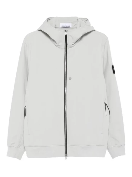 Куртка с капюшоном на молнии спереди Stone Island Q100004 grey