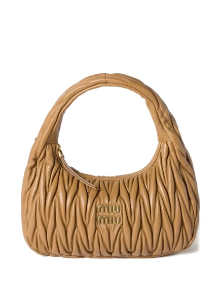 Сумка через плечо Miu Miu Wander matelassé brown