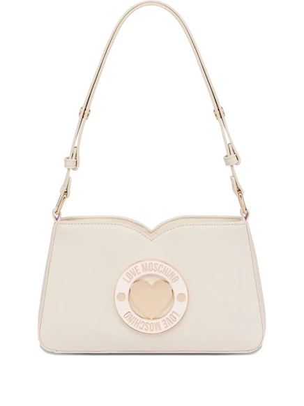 Женская сумка Love Moschino с сердцем, слоновая кость