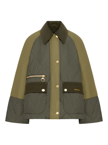 Стеганая куртка Barbour Milby в цветную клетку green
