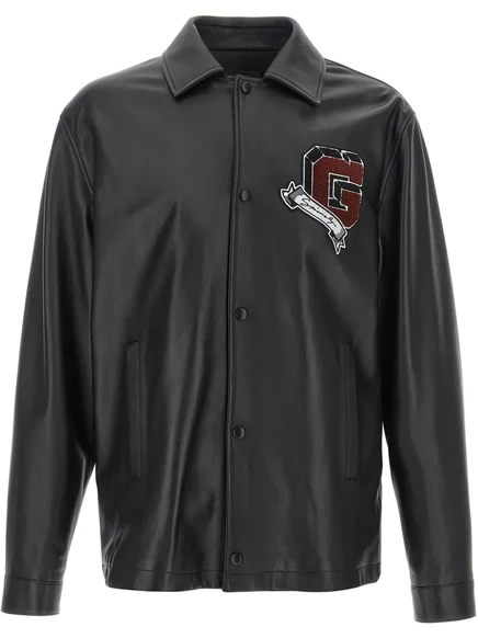 Мужская кожаная куртка Givenchy Coach Veste, черная