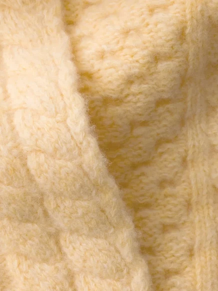 Вязаный шарф с треугольным логотипом Prada neutrals