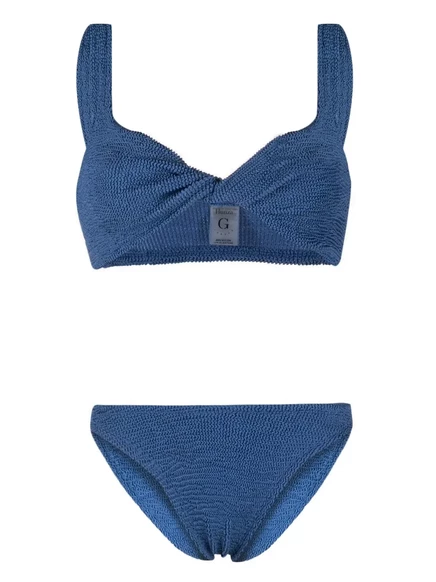 Женские бикини Hunza G Juno Crinkle, синие