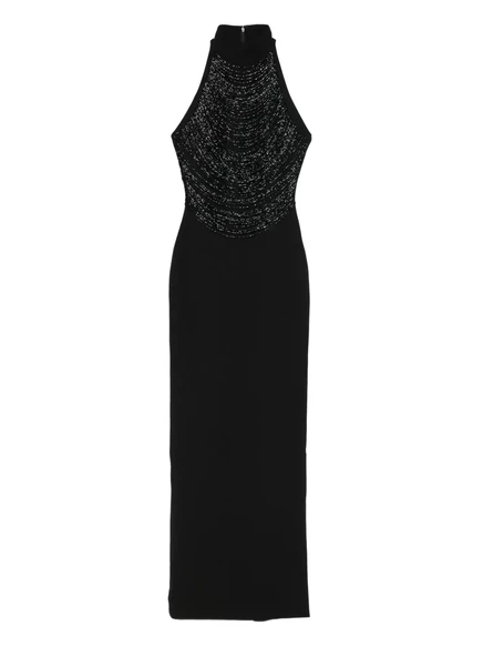 Макси-платье Solace London Portia с декорированным вырезом на шее black