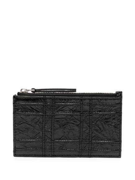 Женский кардхолдер Tory Burch Fleming стеганый, черный