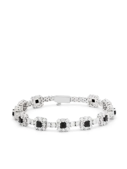 Браслет, украшенный кристаллами ДАРКАЙ silver