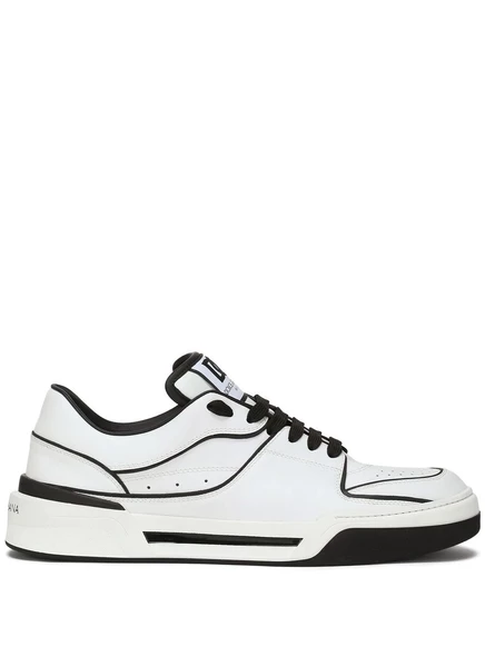 Новые кожаные кроссовки Roma от Dolce & Gabbana white