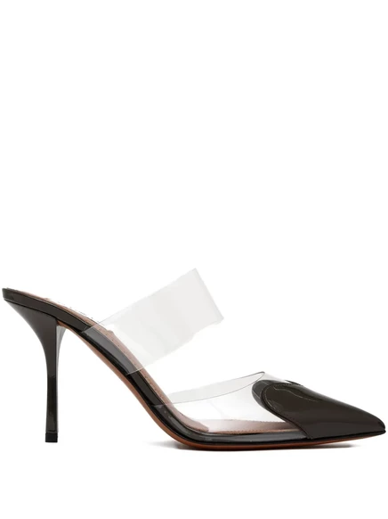 Женские мюли Alaïa Le Cœur 90 мм, зеленые