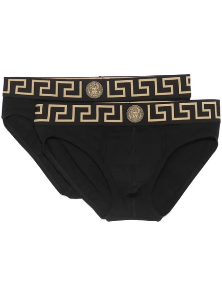 Мужские боксерки Versace Greca (2 шт.), черные
