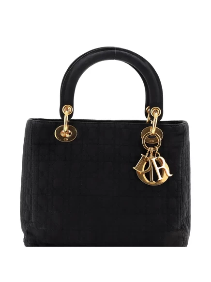 Женская сумка Christian Dior Lady Dior Cannage, черная