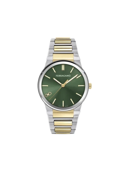 Мужские часы Ferragamo Sapphire 41 мм, зеленый