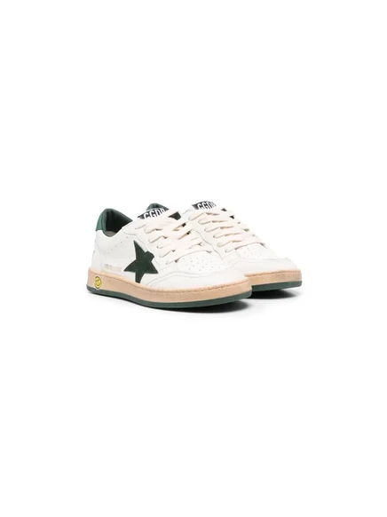 Детские кроссовки Golden Goose Kids Ball Star кожаные, белые