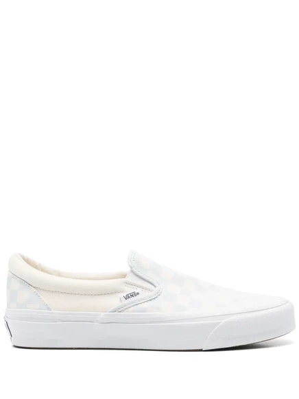 Унисекс слипоны Vans Classic Slip-On Checkerboard, голубые