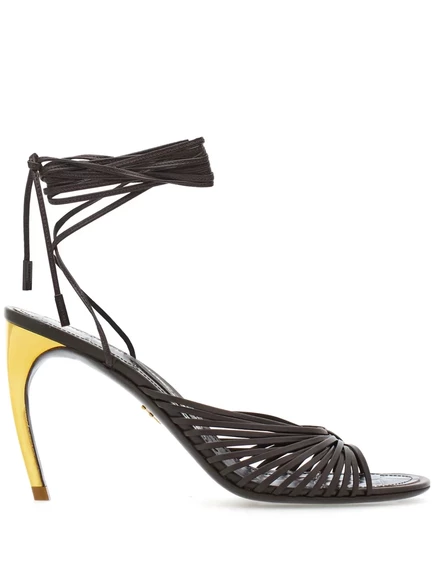 Женские босоножки Ferragamo, коричневые