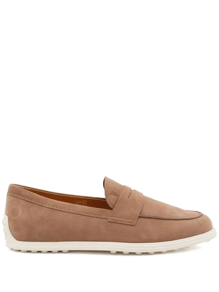 Женские лоферы Tod's замшевые, коричневые