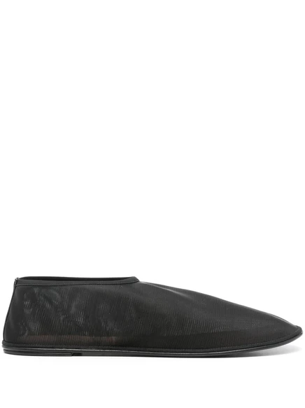 Женские балетки The Row Sock Flat из сетки, черные
