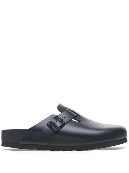 Мужские сабо Birkenstock Boston, кожаные, черные