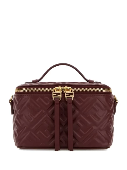 Женская сумка Fendi из тисненой кожи, красная